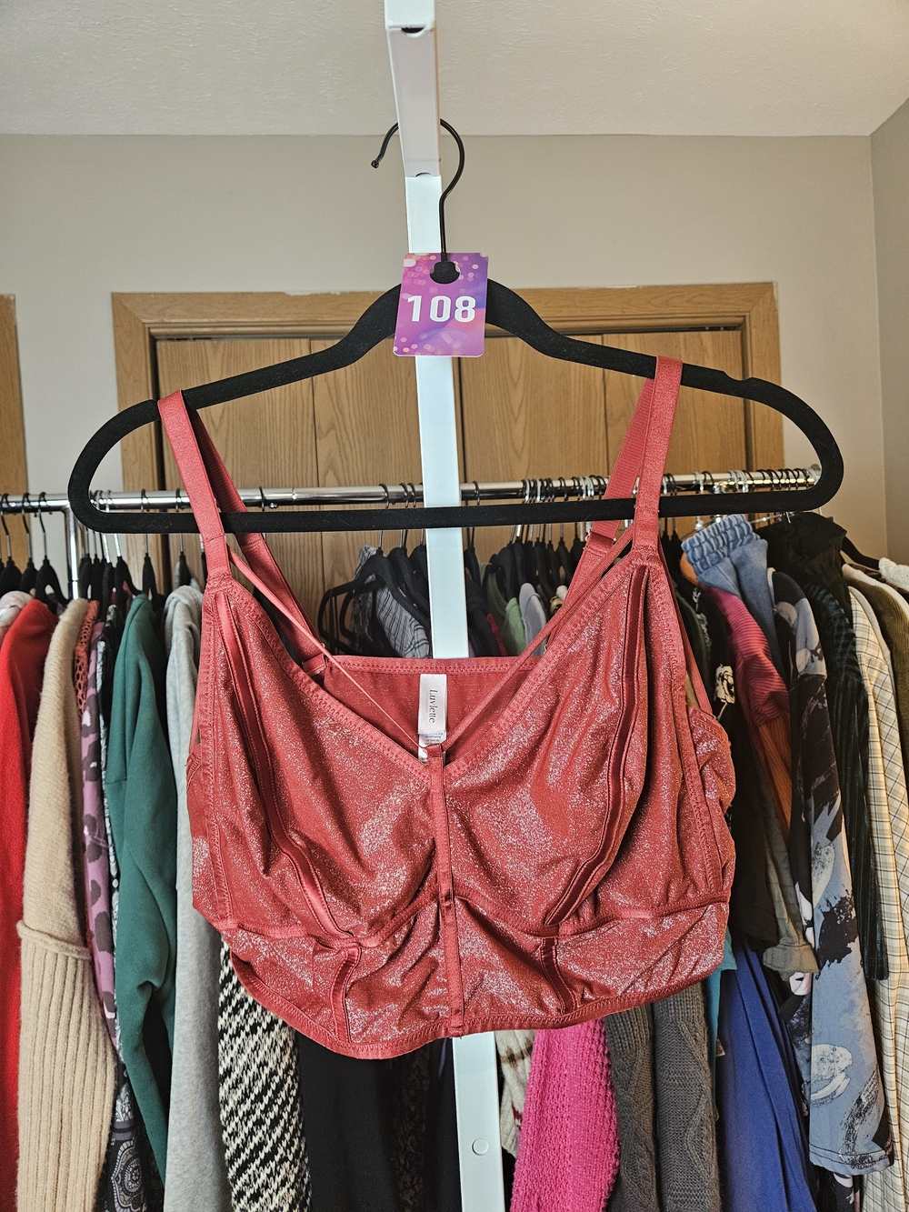 Sparkle Red Bralette - Women